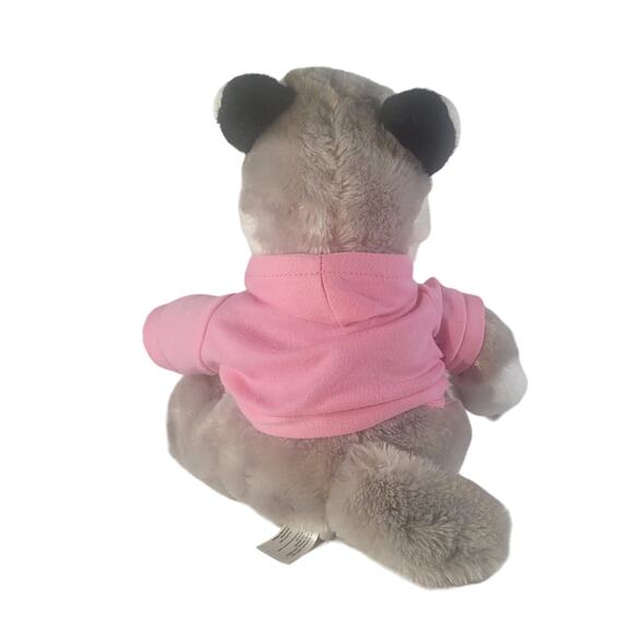 Colorado Plush Husky Dog 11" Pink Hoodie Stuffed Animal Toy Stuffie Plushie - Picture 8 of 12
